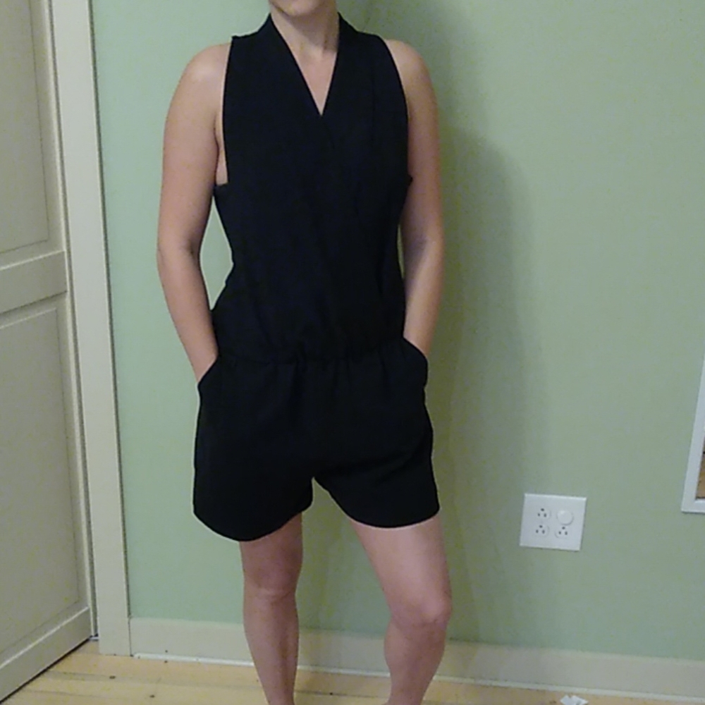 Black cutout romper